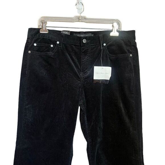 NWT! Calvin Klein Jeans black corduroy flare pants - Picture 2 of 10